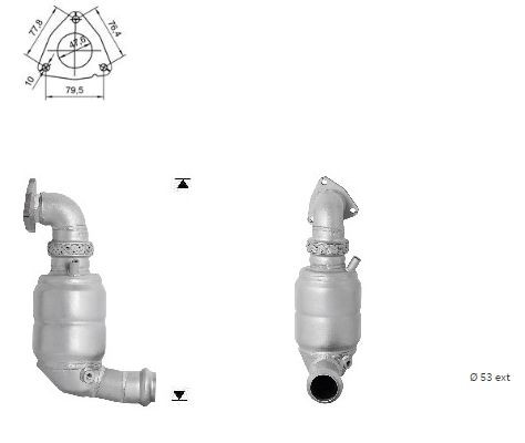 VEGAZ Katalysator JK-821 Jaguar XE X760 Katalysator VEGAZ JK-821