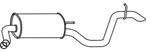 Einddemper VEGAZ KS-181 VEGAZ KS-181 Uitlaatdemper KIA PROCEED 2019