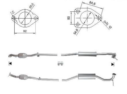 Catalisador VEGAZ MIK-980 VEGAZ MIK-980 Conversor catalítico MITSUBISHI ASX 2010