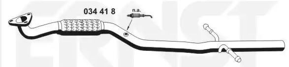 Σωλήνας εξάτμισης VEGAZ OR-389 VEGAZ OR-389 Σωλήνας εξάτμισης OPEL MERIVA 2016