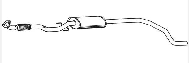 VEGAZ Etuäänenvaimentaja OS-411 OS-411 VEGAZ Etupakoputki OPEL KADETT