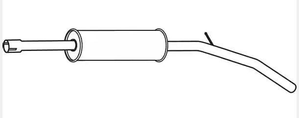VEGAZ Front Silencer RS-591 VEGAZ RS-591 VAUXHALL VIVARO front silencer cost