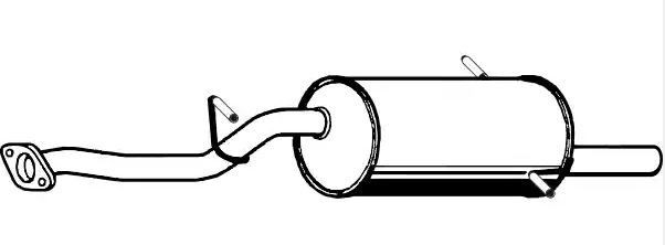 VEGAZ Panela de escape traseira SAS-80 SAS-80 Panela de escape traseira SUBARU BRZ VEGAZ