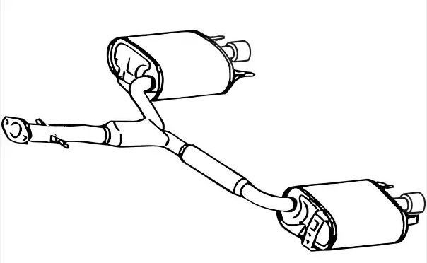Izplūdes gāzu trokšņa slāpētājs (pēdējais) VEGAZ TS-359 VEGAZ TS-359 Izplūdes gāzu trokšņa slāpētājs LEXUS GS 2011