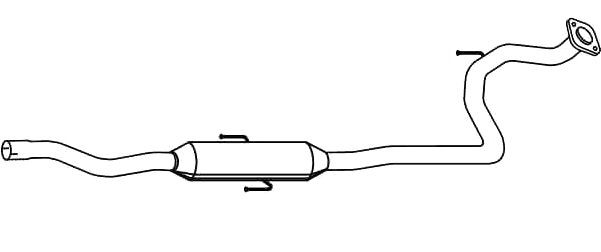 VEGAZ Midtre lydpotte TS-485 TS-485 Mellomlyddemper VEGAZ TOYOTA VERSO