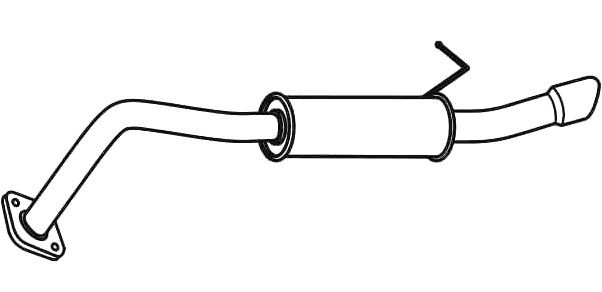 VEGAZ Koncový tlmič výfuku TS-486 Zadný tlmič výfuku Toyota _J4_ TS-486 VEGAZ