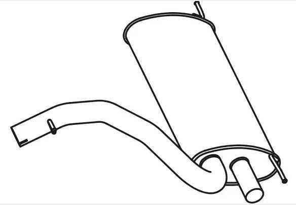 VEGAZ Πίσω σιλανσιέ VOS-217 VEGAZ VOS-217 Τελικό εξάτμισης Volvo S60 2 σε χαμηλές τιμές