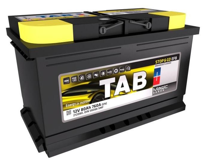 TAB Batteri 212080 212080 TAB batteri Ford TRANSIT