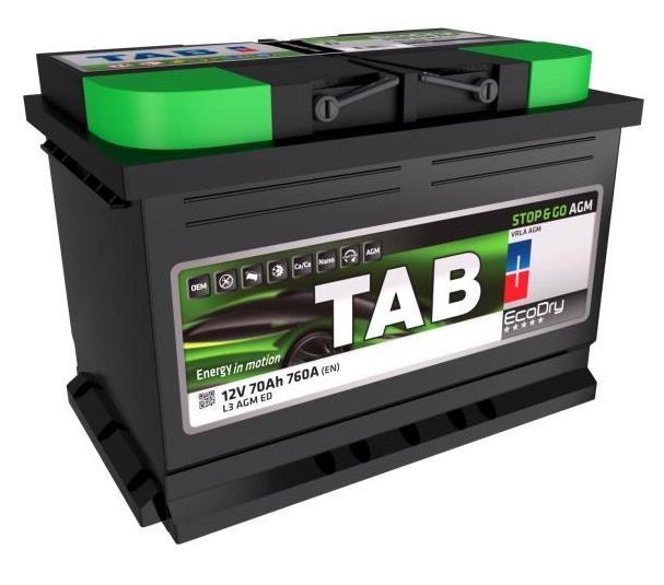 TAB Μπαταρία εκκίνησης 213070 Μπαταρία TAB IVECO DIN L3 AGM, AGM Stop & Go 213070
