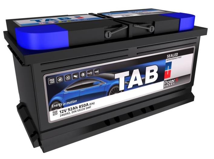 TAB Starterbatteri 246092 Bilbatteri TAB Audi A8 Polar 246092