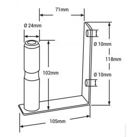 AMiO Holder, rotationsblink 01506 AMiO 01506 Holder, rotationsblink
