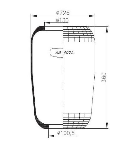 NEOTEC Boot, air suspension AB407L NEOTEC AB407L IVECO Daily III Minibus boot, air suspension replacement