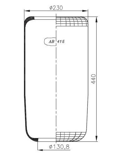 NEOTEC Metallipalje, ilmajousitus AB415 AB415 NEOTEC Metallipalje, ilmajousitus IVECO