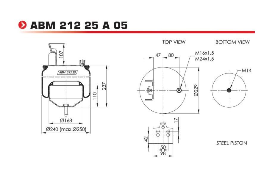 NEOTEC Soufflet à air, suspension pneumatique ABM21225A05 Soufflet à air suspension pneumatique NEOTEC V40 Break ABM21225A05 pas cher