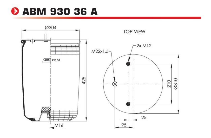 NEOTEC Luftfederbalg ABM93036A Federbalg, Luftfederung NEOTEC BMW 3er ABM93036A