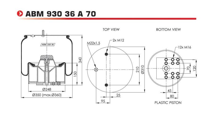 NEOTEC Fole, suspensão pneumática ABM93036A70 ABM93036A70 NEOTEC Fole, suspensão pneumática Citroën baratos