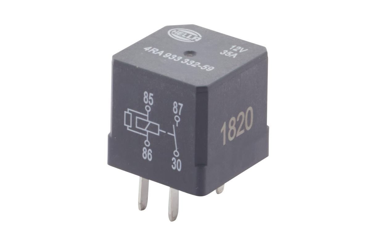 HELLA Relay, main current 4RA 933 332-591 HELLA 4RA 933 332-591 genuine SMART FORTWO multifunctional relay price