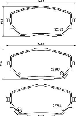 HELLA Remblokken 8DB 355 037-761 HELLA 8DB 355 037-761 Remblok TOYOTA C-HR (AX20) goedkoop