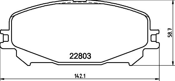 HELLA Τακάκια φρένων 8DB 355 039-201 HELLA 8DB355039-201 Τακάκια Renault ESPACE γνήσια
