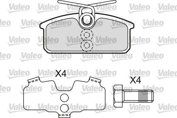 VALEO Piduriklotsid 601662 VALEO 601662 Piduriklotsid RENAULT Twizy (MAM_) 80 11 hj 2020