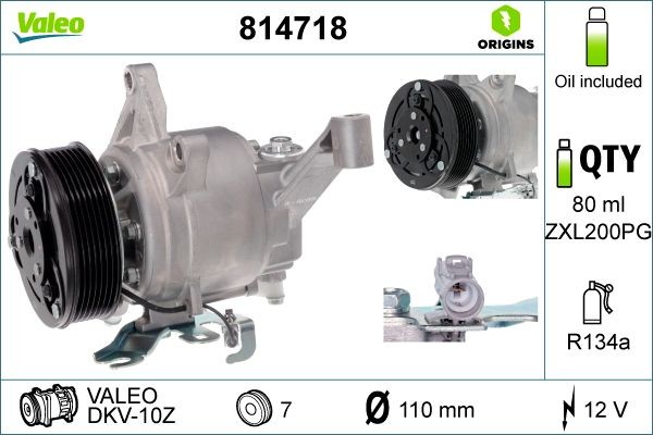Aircopomp VALEO 814718 VALEO 814718 AC-compressor Subaru FORESTER 2023