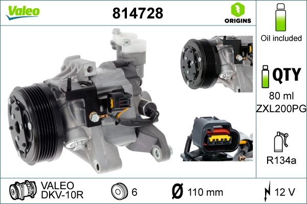 VALEO Ilmastoinnin kompressori 814728 VALEO 814728 Subaru XV 2 ilmastoinnin kompressori hinta