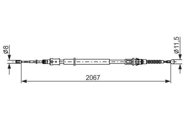 BOSCH Handbremsseil 1 987 482 869 BOSCH 1 987 482 869 DS Bremszug kaufen