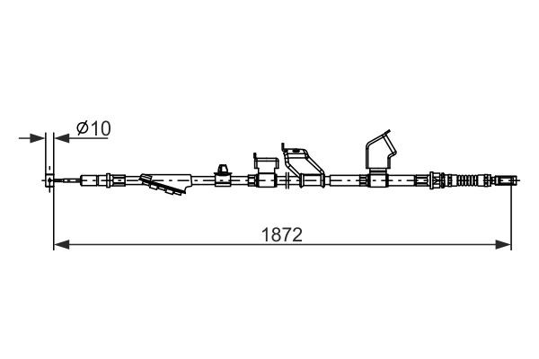 BOSCH Vaijeri, seisontajarru 1 987 482 910 1 987 482 910 BOSCH Käsijarru Honda CIVIC hinta