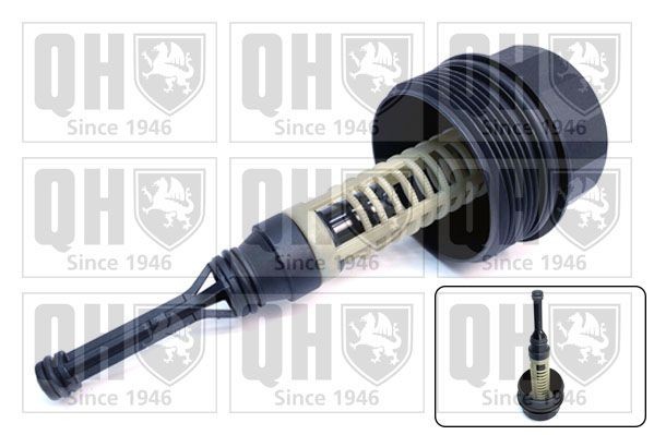 QUINTON HAZELL Tampa, caixa do filtro de óleo QOC1039 Cárter do filtro de óleo e junta QUINTON HAZELL Volkswagen ID.4 QOC1039