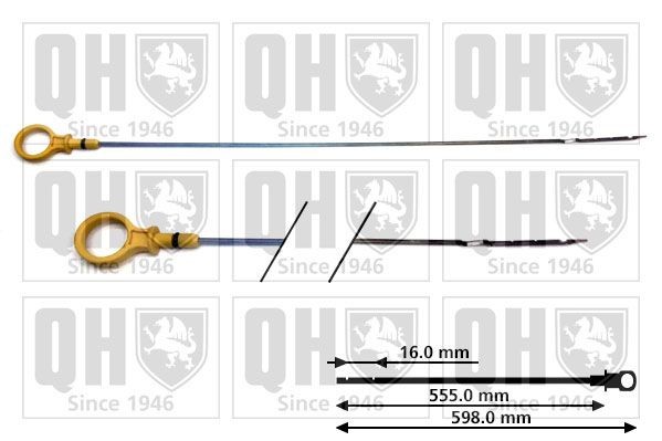 QUINTON HAZELL Ράβδος μέτρησης στάθμης λαδιού QOD159 QUINTON HAZELL QOD159 Ράβδος μέτρησης στάθμης λαδιού Toyota HIACE γνήσια