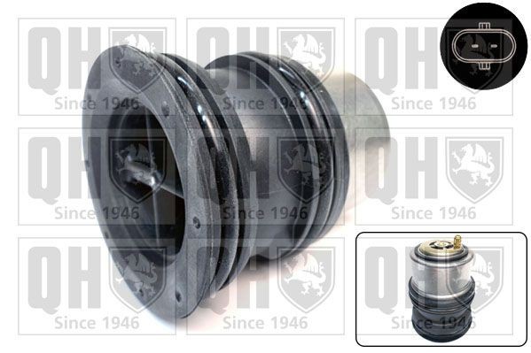 Kühlwasserthermostat QUINTON HAZELL QTH1110K PORSCHE CAYENNE 2002 Thermostatgehäuse QUINTON HAZELL QTH1110K