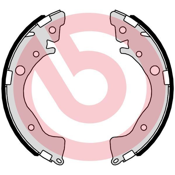 Remschoenset BREMBO S 28 521 BREMBO S 28 521 Trommelrem HONDA CIVIC 2013