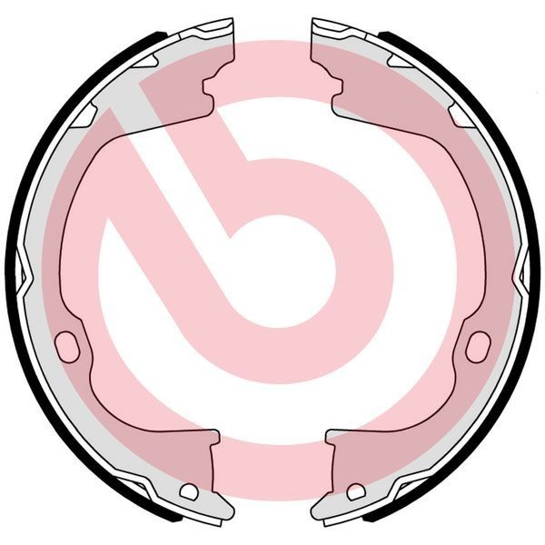 BREMBO Handremschoenen S 37 510 BREMBO S 37 510 Handremschoen set Dodge Avenger Sedan goedkoop