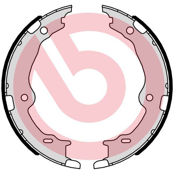 BREMBO Jogo de maxilas de travão, travão de estacionamento S 83 572 Maxilas do travão de estacionamento BREMBO SUPRA S 83 572 baratos