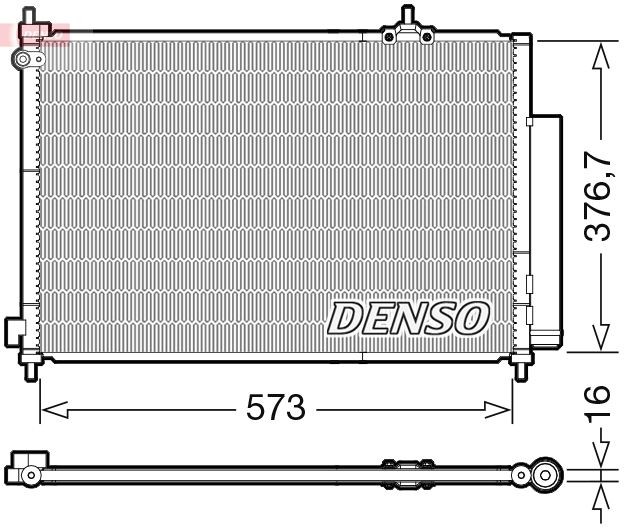DENSO Kondenzátor klimatizácie DCN40031 Chladič klimatizácie DENSO Honda SHUTTLE DCN40031