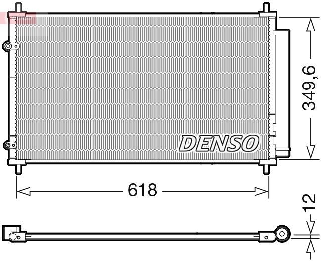 DENSO Kondensaator, kliimaseade DCN50117 Kliimaradiaator DENSO RAV 4 DCN50117 odav