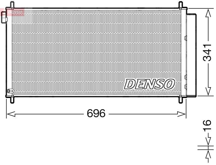 DENSO Kondenzátor klimatizácie DCN50121 DENSO DCN50121 Kondenzátor klimatizácie Toyota Auris Kombi lacné
