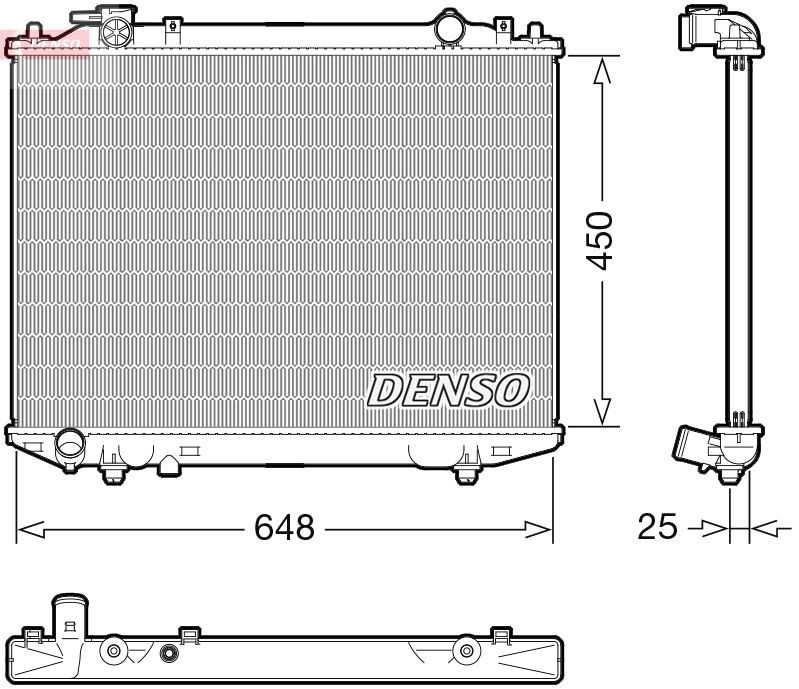 DENSO Radiateur DRM10117 DRM10117 Radiateur, koelvloeistof FORD SIERRA DENSO