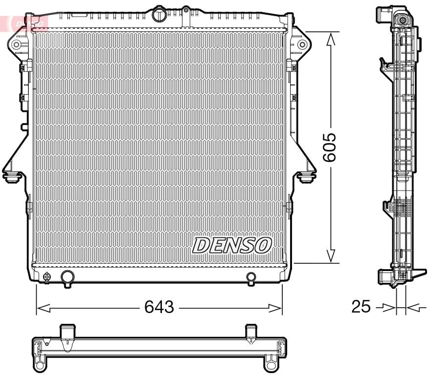 Chladič motora DENSO DRM10119 DENSO DRM10119 Chladič motora FORD RANGER 2024