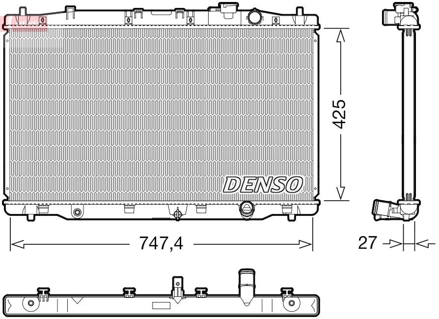 DENSO Radiateur DRM40052 Radiateur DENSO XE DRM40052 goedkoop