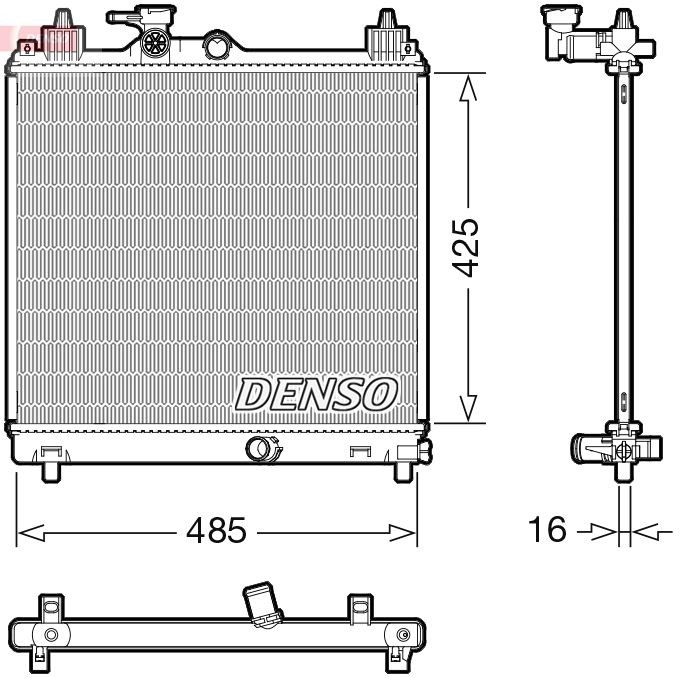 DENSO Ψυγείο, ψύξη κινητήρα DRM47042 Ψυγειο νερου DENSO SWIFT DRM47042 φθηνά