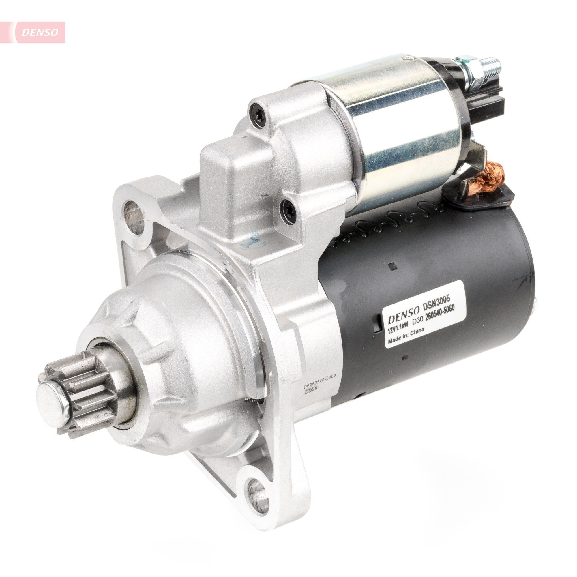 Anlasser DENSO DSN3005 DENSO DSN3005: Starter Motor Volkswagen JETTA 2008