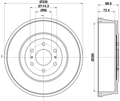 MINTEX Bremstrommel MBD413 MBD413 MINTEX Bremsbelagsatz Trommelbremse RENAULT Kosten