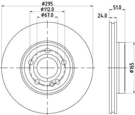 MINTEX Disque de frein MDC2980C Mercedes-Benz VITO Disque MINTEX MDC2980C