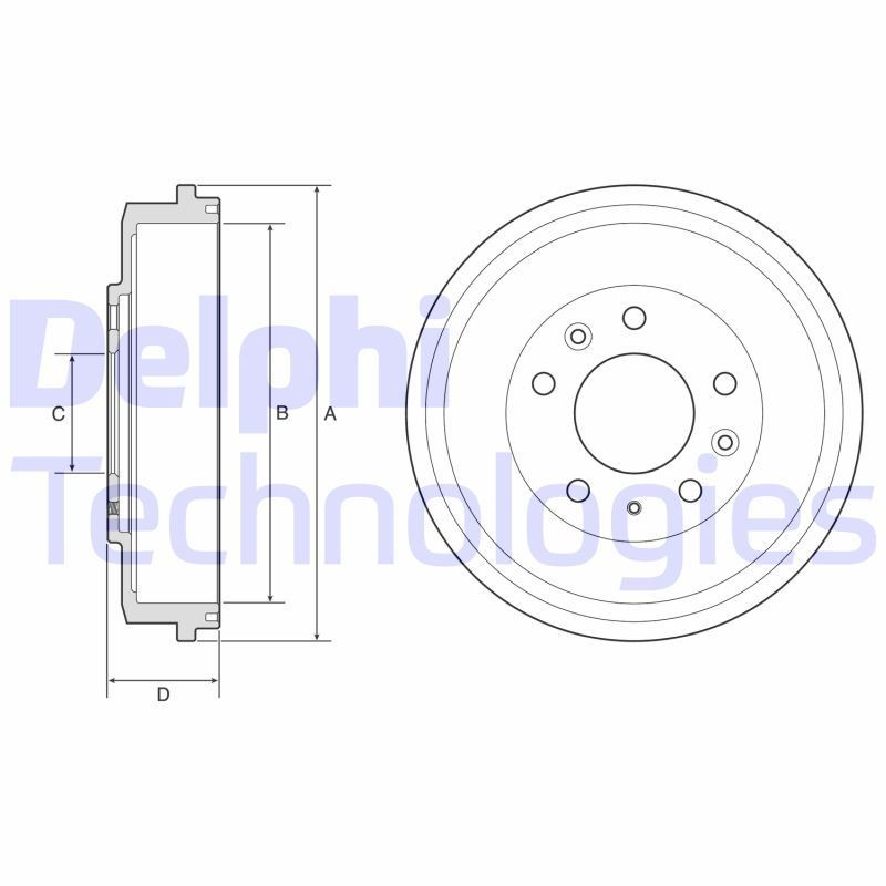 Bromstrumma DELPHI BF579 DELPHI BF579: Bromstrummor Mazda 626 2003