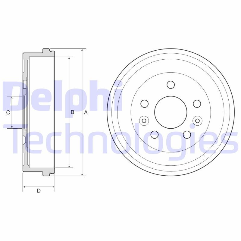DELPHI Piduritrummel BF597 DELPHI BF597 Trummelpidur NISSAN Juke II (F16) odava hinnaga