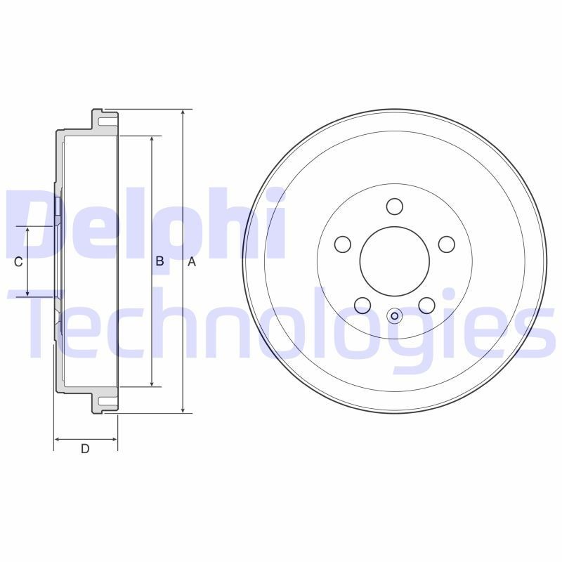 DELPHI Piduritrummel BF634 Piduritrummel DELPHI POLO BF634 odav