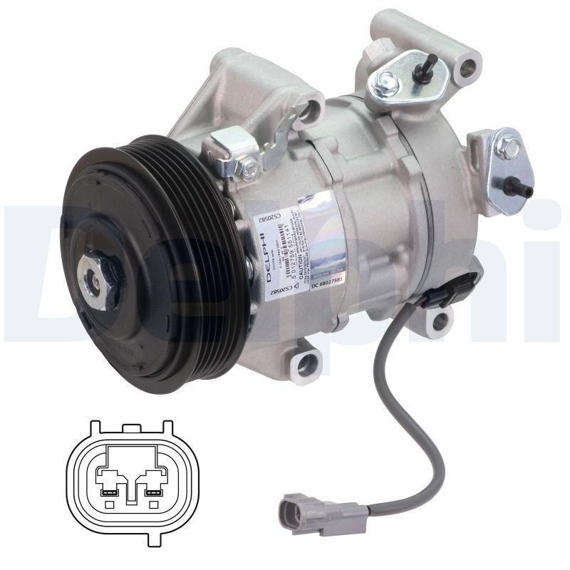 DELPHI Klimakompressor CS20582 CS20582 Klimakompressor TOYOTA PRIUS DELPHI