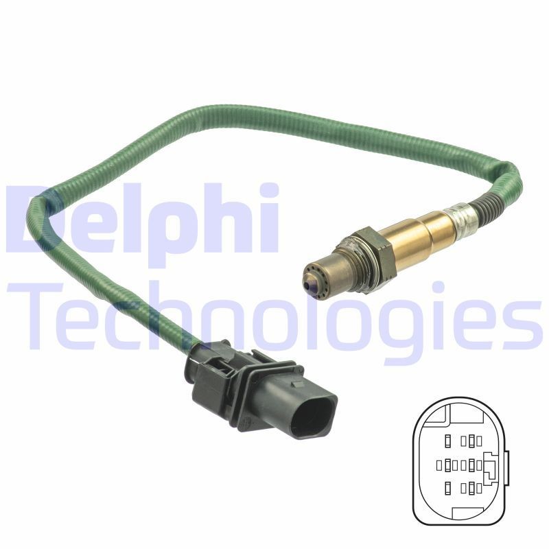 DELPHI Sonda lambda ES20552-12B1 prezzo Sensore di ossigeno Mercedes-Benz 906 ES20552-12B1 DELPHI