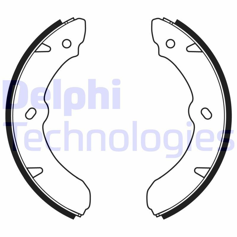 DELPHI Jeu de mâchoires de frein LS2177 LS2177 Jeu de mâchoires de frein ISUZU PICKUP DELPHI